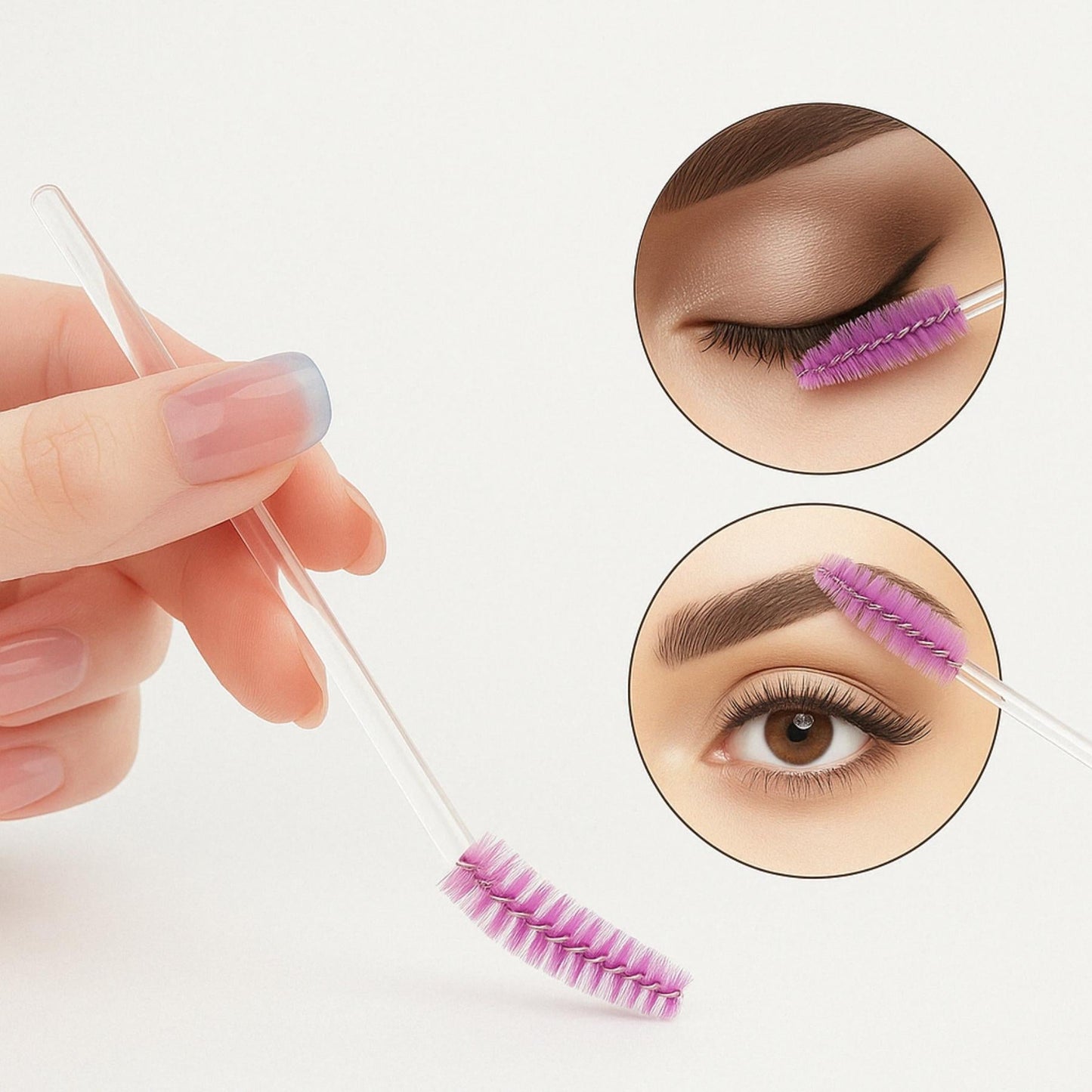 BrowLuxe – Precision Spoolie for Perfect Brows 50 pcs
