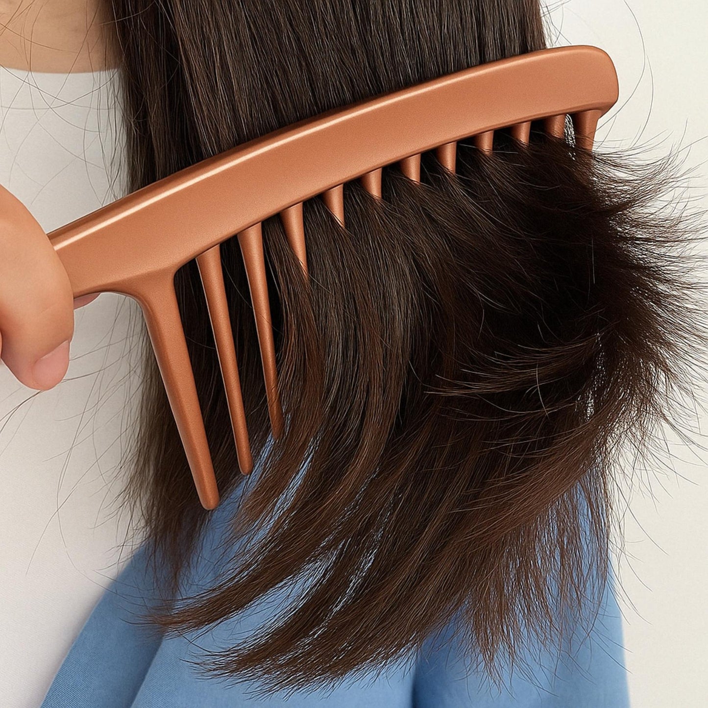 Satin Wide-Tooth Comb – Gentle & Elegant Detangling