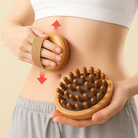 Anti-Cellulite Massage Brush – Natural Wood Body & Scalp Care